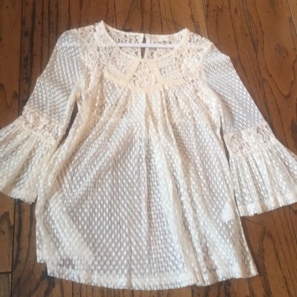 Altered State long sleeve lace top medium.